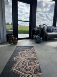 Yoga mat sacred space